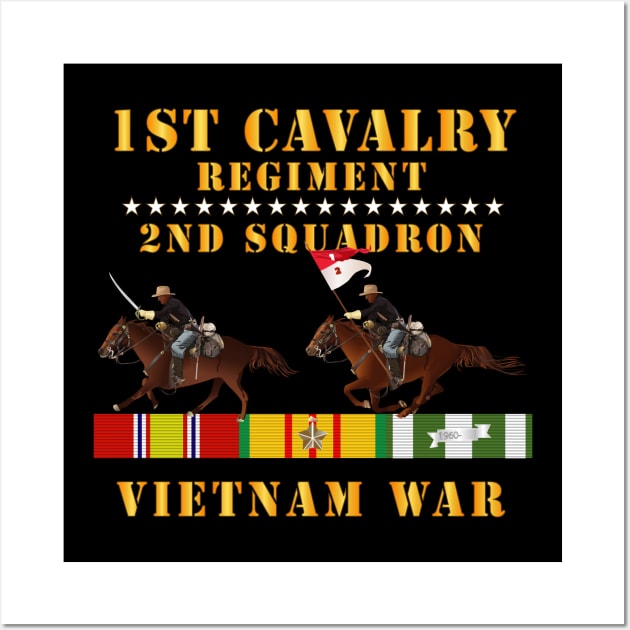 2nd Squadron, 1st Cavalry Regiment - Vietnam War wt 2 Cav Riders and VN SVC X300 Wall Art by twix123844